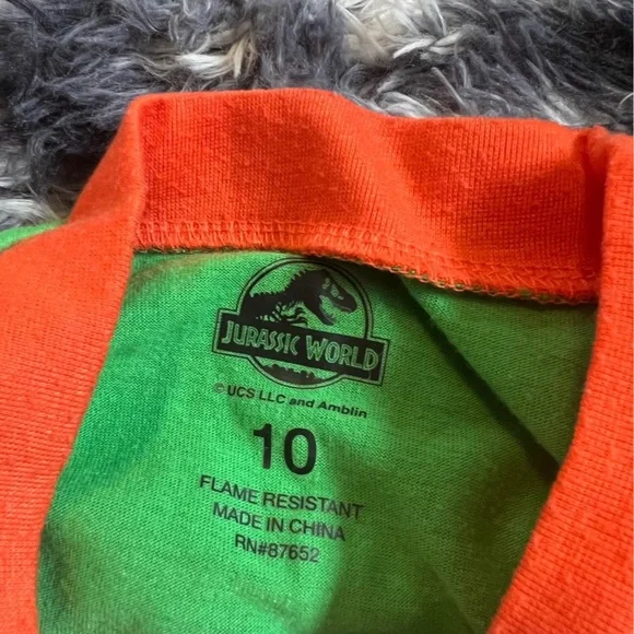 Kids Pajamas Set - Green and Orange - Picture 6 of 6